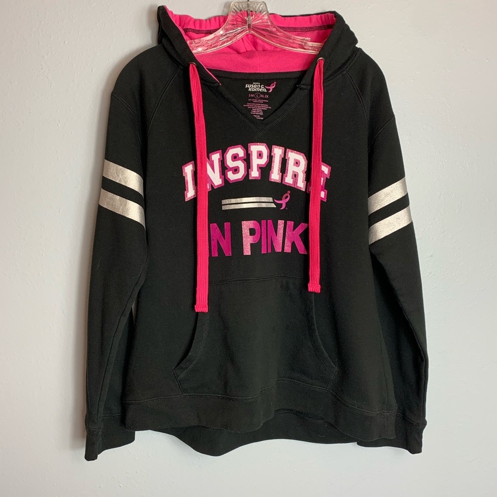 SUSAN G. KOMEN AWARENESS HOODIE SIZE LARGE
